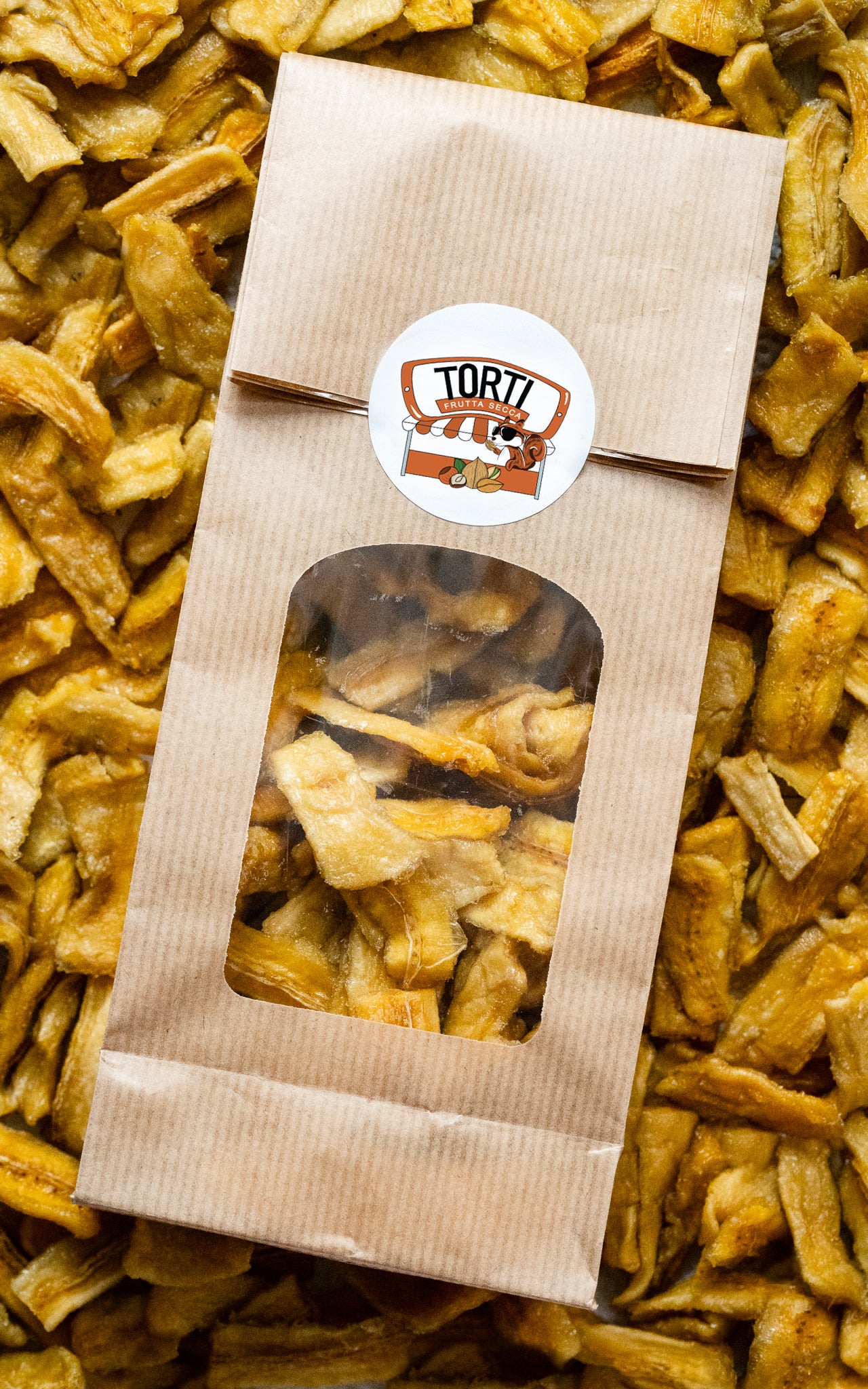 Banana a fette disidratata