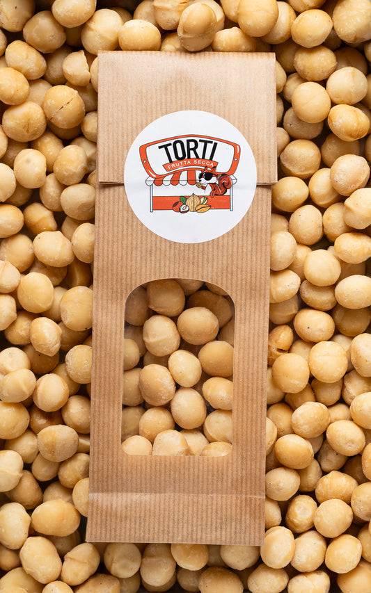 Noci di macadamia tostate e salate