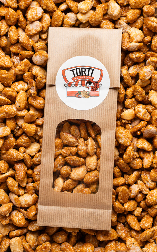 Mandorle pralinate miele e sale