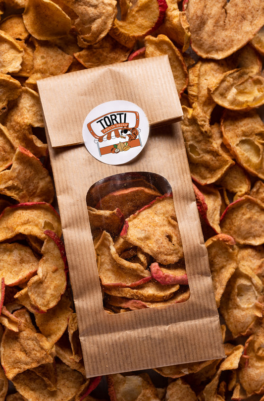 Mela chips con cannella