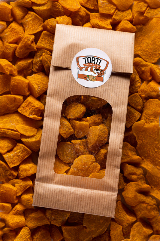 Zenzero disidratato leggermente zuccherato con curcuma