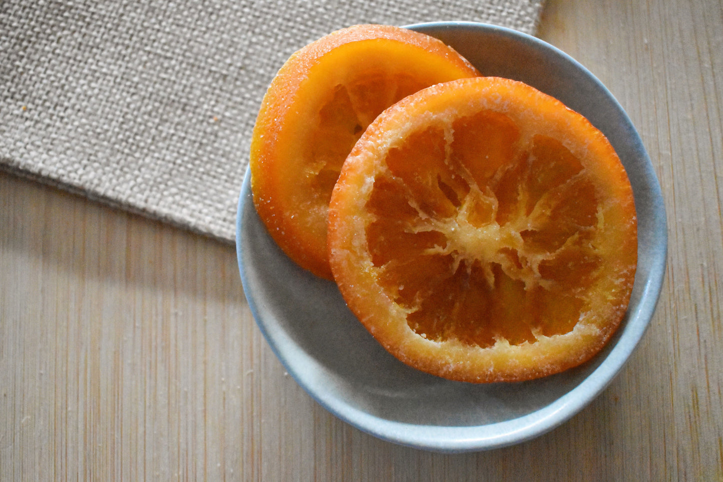 Arancia a fette disidratata