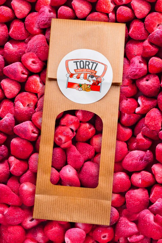 Fragole liofilizzate intere